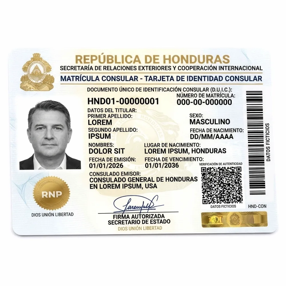 Matrícula consular hondureña