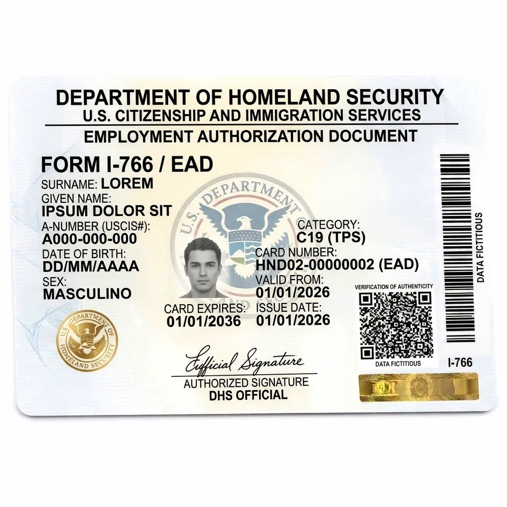 Documentación de TPS para hondureños en Estados Unidos